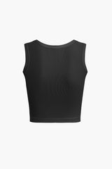 Solid Crop Tank Top