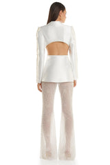 ZimmermaN Beaded Sequin Mesh Pants