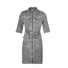 Slim Fit Denim Dress