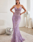 Mermaid Sweetheart Corset Back Prom Dress With Appliques