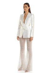 ZimmermaN Beaded Sequin Mesh Pants