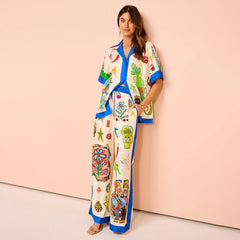 Printing Suit Leisure Vacation Suit