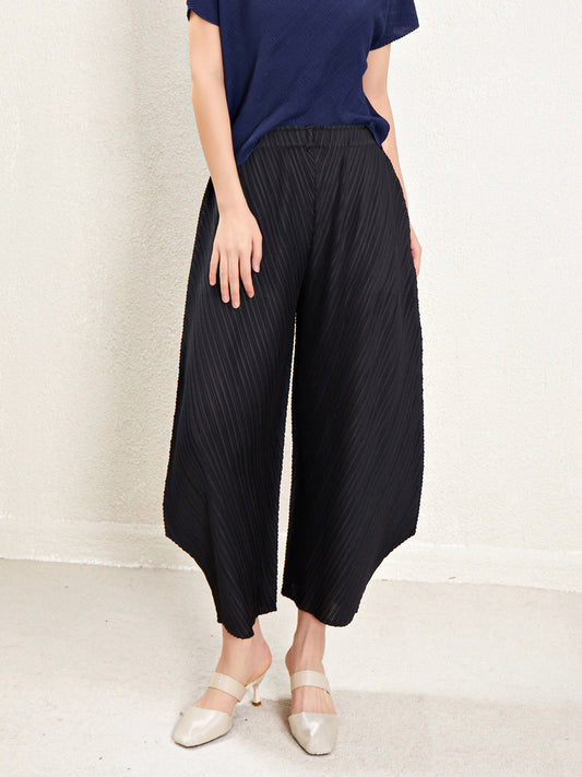 Tapered Pants Pleated Cropped Pants Pleated Wide-Leg Trousers