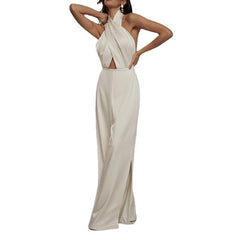 Sleeveless Halter Jumpsuit