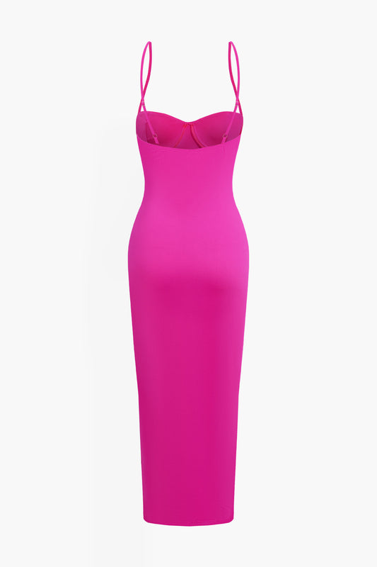 Solid Slip Maxi Dress