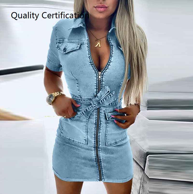 Slim Fit Denim Dress