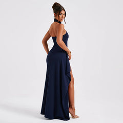 Tight Backless round Neck Dress