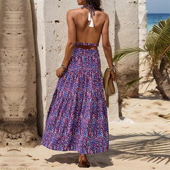 Floral Vacation Style Strap Dress