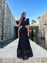 Agape Black Gown Maxi Dress