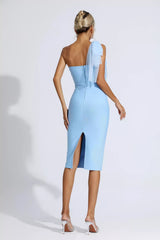 Felicity Blue Bandage Midi Dress