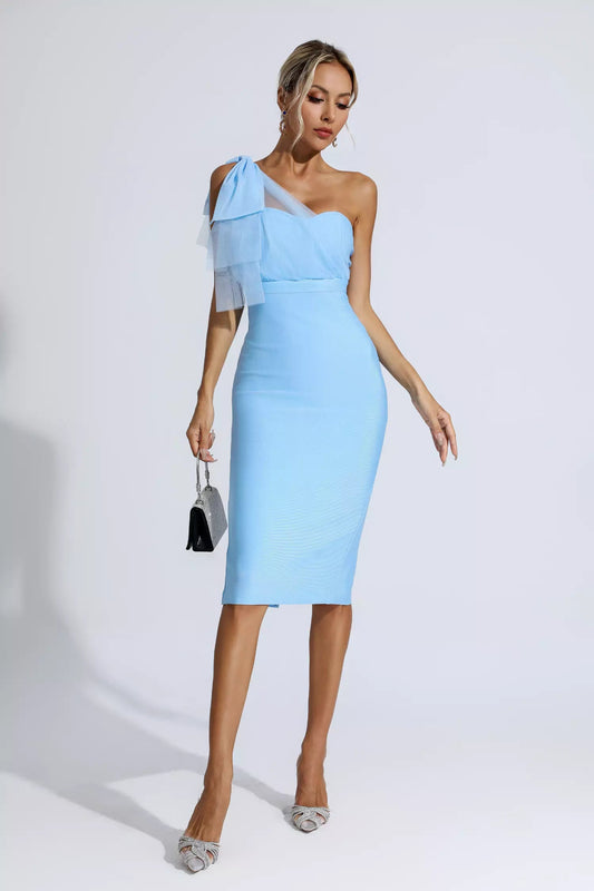 Felicity Blue Bandage Midi Dress