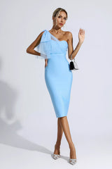 Felicity Blue Bandage Midi Dress