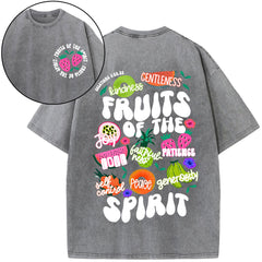 Fruit Of The Spirit Christian Washed T-Shirt