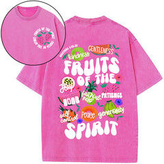 Fruit Of The Spirit Christian Washed T-Shirt