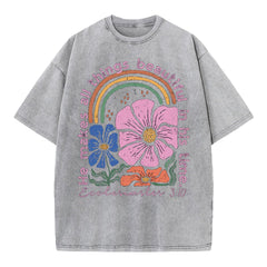 He Makes All Things Beautiful In His Time Christian Washed T-Shirt