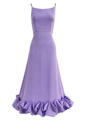 Soft Purple Sleeveless Midi Dress