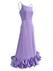 Soft Purple Sleeveless Midi Dress