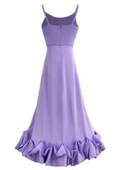 Soft Purple Sleeveless Midi Dress