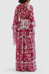 ZimmermaN Floral Chiffon Long Sleeve Maxi Dress