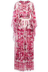 ZimmermaN Floral Chiffon Long Sleeve Maxi Dress