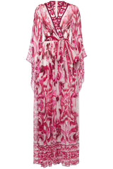 ZimmermaN Floral Chiffon Long Sleeve Maxi Dress