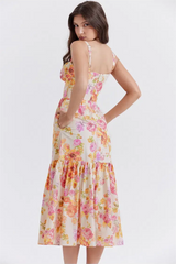 ZimmermaN Floral Corset Cami Midi Dress