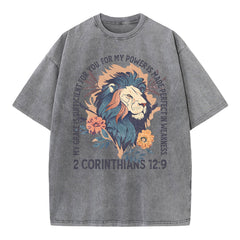 My Grace Is Sufficient For You Christian Washed T-Shirt