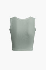 Solid Crop Tank Top