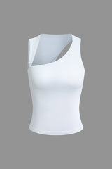 Asymmetrical Cut Out Tank Top