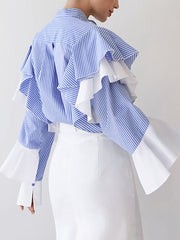 Ruffled Shirt Long Sleeve