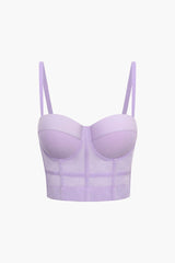 Mesh Underwire Bustier Top