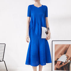 Vest Bottom Skirt Pleated Dress