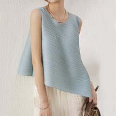 Pleated Cropped TopTT-shirt Short Sleeve