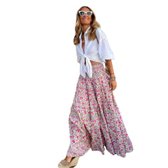 Beach Vacation Casual Printed Skirt