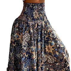 Floral Printed Waist-Controlled Wide Leg Pants