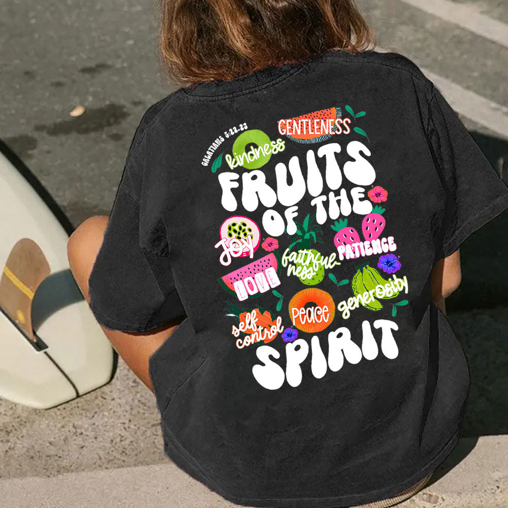 Fruit Of The Spirit Christian Washed T-Shirt