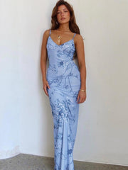 Orchid Printed Maxi Slip Dress