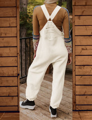 Hot Sale Women's Fleece Warm Overalls Loose Casual Jumpsuits (Buy 2 Free Shipping)