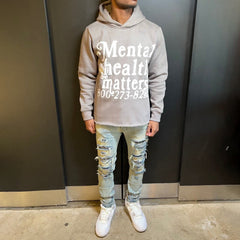 Mental Health Matters Print Long Sleeve Hoodie