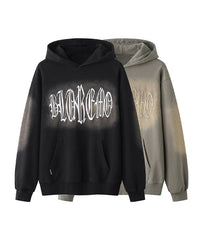 BAKYARDER Embroidered Gradient Letter Hoodie