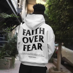 Faith Over Fear Print Hoodie