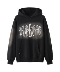 BAKYARDER Embroidered Gradient Letter Hoodie