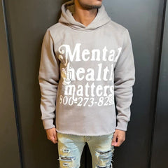 Mental Health Matters Print Long Sleeve Hoodie