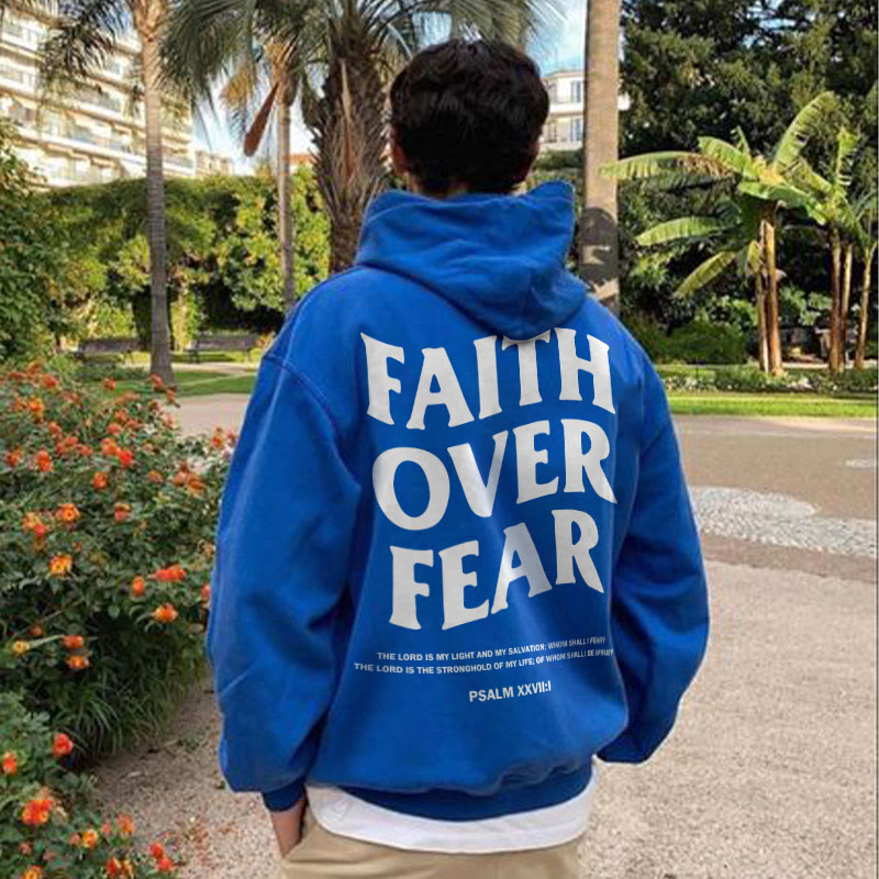 Faith Over Fear Print Hoodie