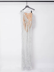 Bailee Split Sequin Maxi Dress