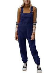 Hot Sale Women's Fleece Warm Overalls Loose Casual Jumpsuits (Buy 2 Free Shipping)