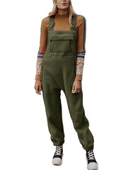 Hot Sale Women's Fleece Warm Overalls Loose Casual Jumpsuits (Buy 2 Free Shipping)