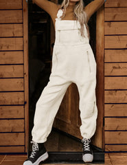 Hot Sale Women's Fleece Warm Overalls Loose Casual Jumpsuits (Buy 2 Free Shipping)