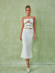 Dorcas Halterneck Cutout Midi Dress