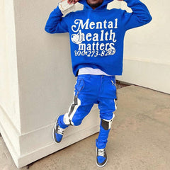 Mental Health Matters Print Long Sleeve Hoodie